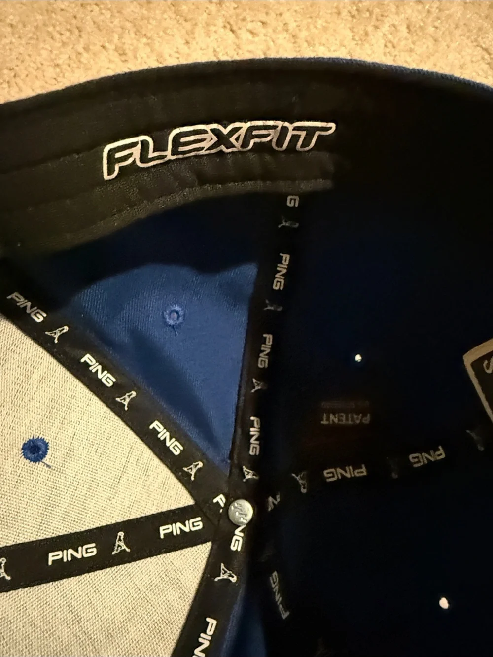 Ping Royal Blue Golf Cap with White Logo